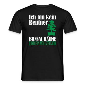 Rentner Ruhestand Bonsai Baum Spruch Geschenk - Männer T-Shirt - Schwarz - Vorne - AI Model Male 178 light (178cm)