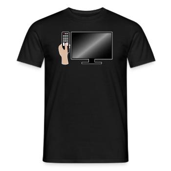 Télévision TV TV Cinéma Films Cadeau - T-shirt homme - noir - Devant - AI Model Male 178 light (178cm)