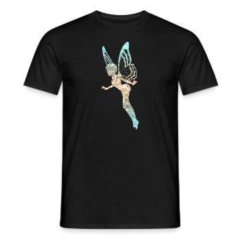 Glitter Fée Elfe Conte de Fées Dames Fille Cadeau - T-shirt homme - noir - Devant - AI Model Male 178 light (178cm)