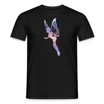 Glitter Fée Elfe Conte de Fées Dames Fille Cadeau - T-shirt homme - noir - Devant - AI Model Male 178 light (178cm)