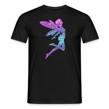 Glitter Fairy Elf Fairy Tale Ladies Girl Gift - Men's T-Shirt - black - Front - AI Model Male 178 light (178cm)