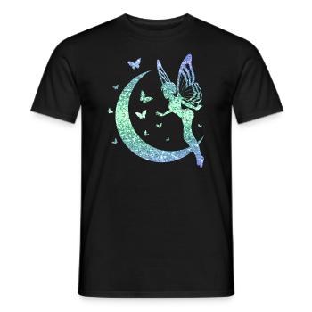Glitter Fairy Elf Fairy Tale Ladies Girl Gift - Men's T-Shirt - black - Front - AI Model Male 178 light (178cm)