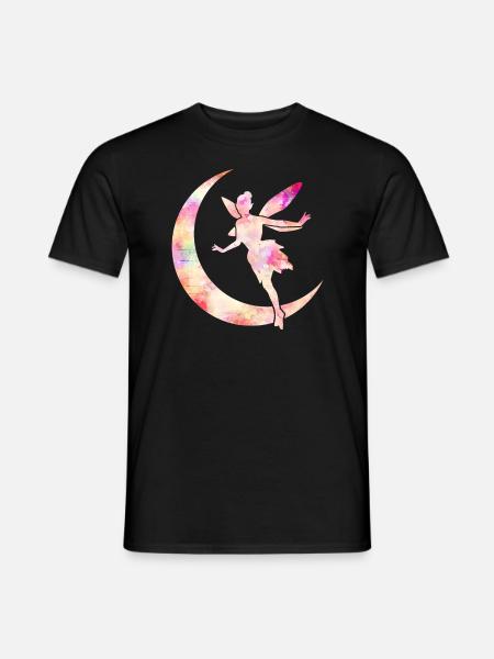 Fee Zauberfee Elfe Märchen Damen Mädchen Geschenk - Männer T-Shirt - Schwarz