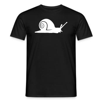 Escargot Forêt Animaux Amoureux Des Animaux Cadeau - T-shirt homme - noir - Devant - AI Model Male 178 light (178cm)