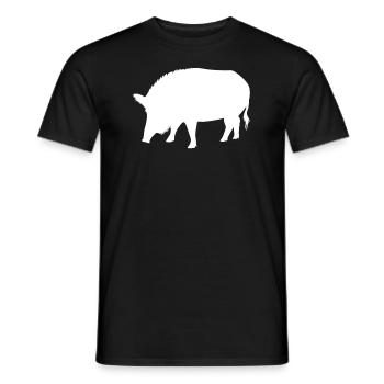 Sanglier Forêt Animaux Amoureux des animaux Cadeau - T-shirt homme - noir - Devant - AI Model Male 178 light (178cm)