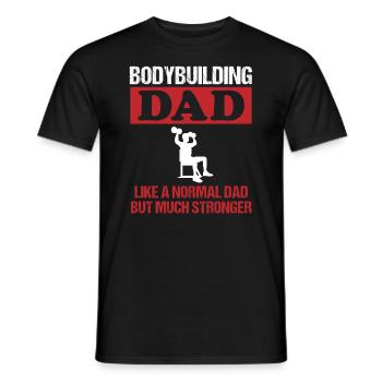 Musculation Papa Musculation Hommes Cadeau - T-shirt homme - noir - Devant - AI Model Male 178 light (178cm)