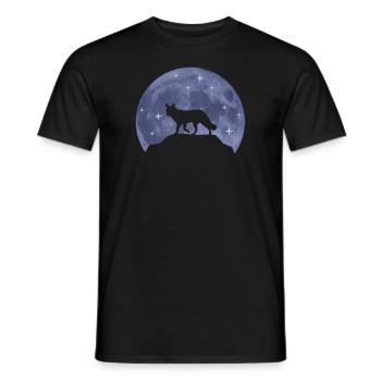 Fuchs Mond Waldtiere Tierliebhaber Geschenk - Männer T-Shirt - Schwarz - Vorne - AI Model Male 178 light (178cm)