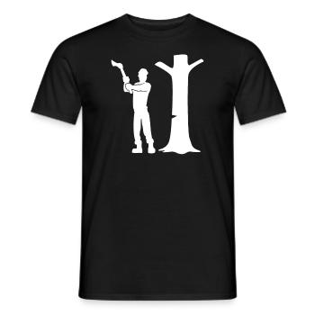 Profession de bûcheron Formation Forester Cadeau - T-shirt homme - noir - Devant - AI Model Male 178 light (178cm)