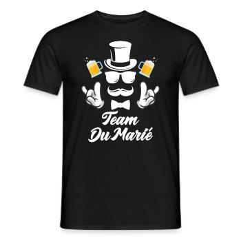 Junggesellinnenabschied EVG-Mitarbeiter verheiratet lustig - Männer T-Shirt - Schwarz - Vorne - AI Model Male 178 light (178cm)
