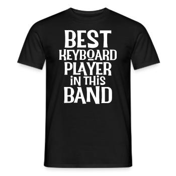 Bester Keyboarder Keyboarder Klavierspieler - Männer T-Shirt - Schwarz - Vorne - AI Model Male 178 light (178cm)