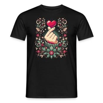 K Pop Christmas - Men's T-Shirt - black - Front - AI Model Male 178 light (178cm)