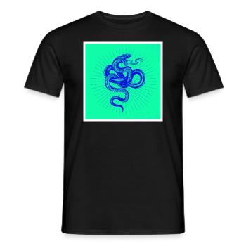 Schlangenpower: Zeige deine wilde Seite! - Männer T-Shirt - Schwarz - Vorne - AI Model Male 178 light (178cm)