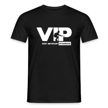 Very important pétanqueur vip pétanque - T-shirt homme - noir - Devant - AI Model Male 178 light (178cm)