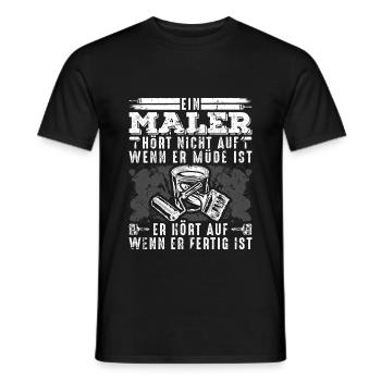 Malermeister Geschenk Maler Geselle - Männer T-Shirt - Schwarz - Vorne - AI Model Male 178 light (178cm)