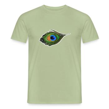 Paon - T-shirt homme - vert sauge - Devant - AI Model Male 178 light (178cm)