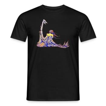 Ange solitaire Mystique Fantasy - T-shirt homme - noir - Devant - AI Model Male 178 light (178cm)