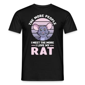 Rat - Men's T-Shirt - black - Front - AI Model Male 178 light (178cm)