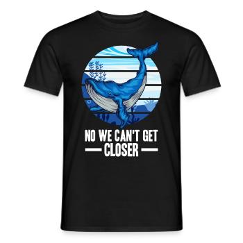 Wale beobachten - Männer T-Shirt - Schwarz - Vorne - AI Model Male 178 light (178cm)