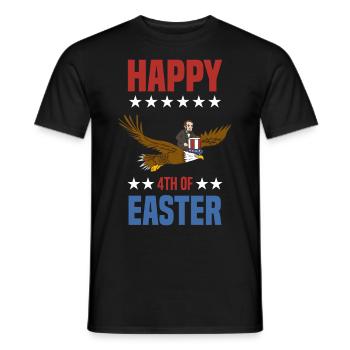USA Flagge | Patriot Patriotismus Amerika Geschenk - Männer T-Shirt - Schwarz - Vorne - AI Model Male 178 light (178cm)