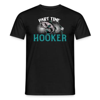 Pêcheur pêcheur pêche pêche idée cadeau humour - T-shirt homme - noir - Devant - AI Model Male 178 light (178cm)
