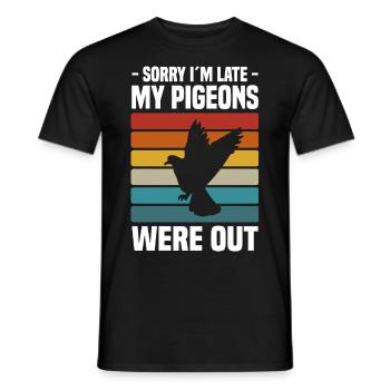 Taubenzucht - Männer T-Shirt - Schwarz - Vorne - AI Model Male 178 light (178cm)