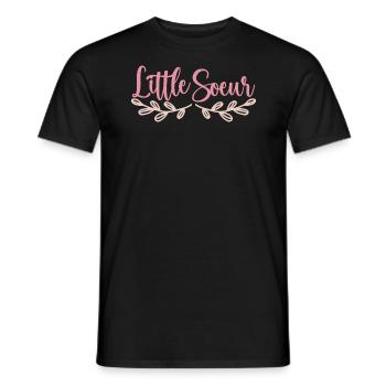 Petite Sœur - Little Sister - T-shirt homme - noir - Devant - AI Model Male 178 light (178cm)