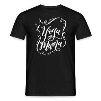 Yoga Mama - Men's T-Shirt - black - Front - AI Model Male 178 light (178cm)