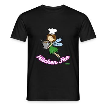 Cuisine Fée HARIZ Cuisine Cadeau enfants - T-shirt homme - noir - Devant - AI Model Male 178 light (178cm)