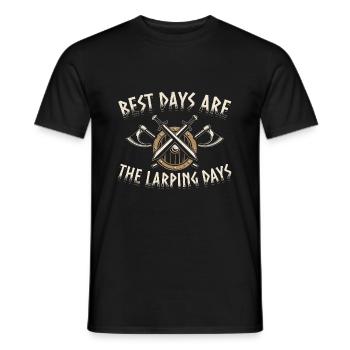 Best days are the Larping Days - LARP Gifts - Men's T-Shirt - black - Front - AI Model Male 178 light (178cm)