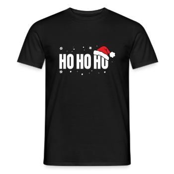 Weihnachten Weihnachtsmarkt Ho Ho Ho - Männer T-Shirt - Schwarz - Vorne - AI Model Male 178 light (178cm)