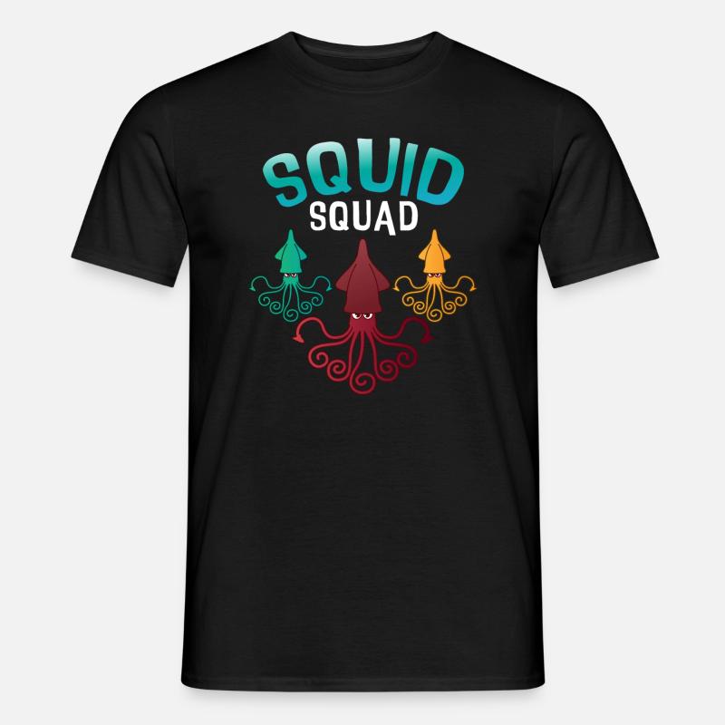 Tintenfisch Squad - Männer T-Shirt - Schwarz