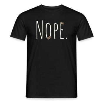 Nope Sloth - T-shirt homme - noir - Devant - AI Model Male 178 light (178cm)
