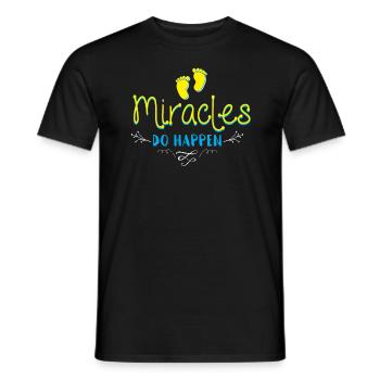 Wunder geschehen - Männer T-Shirt - Schwarz - Vorne - AI Model Male 178 light (178cm)
