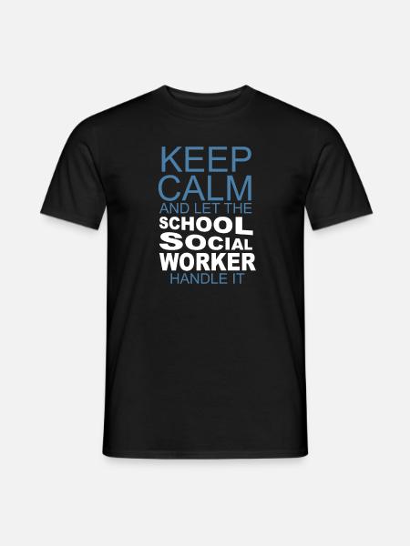 Lassen Sie den Schulsozialarbeiter - Männer T-Shirt - Schwarz