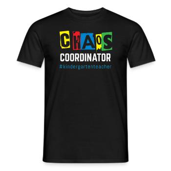 Chaos Coordinator - Men's T-Shirt - black - Front - AI Model Male 178 light (178cm)