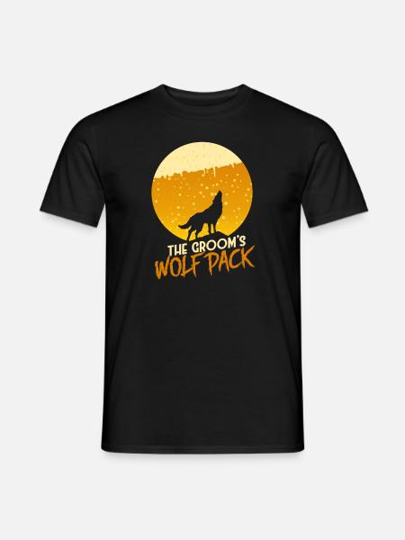 The Groom's Wolf Pack - Men's T-Shirt - black