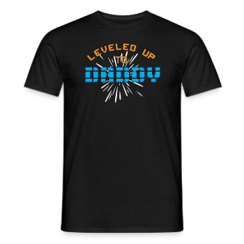 Nivelé à papa - T-shirt homme - noir - Devant - AI Model Male 178 light (178cm)