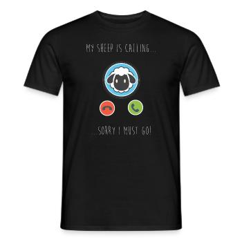 My Sheep Is Calling - Men's T-Shirt - black - Front - AI Model Male 178 light (178cm)