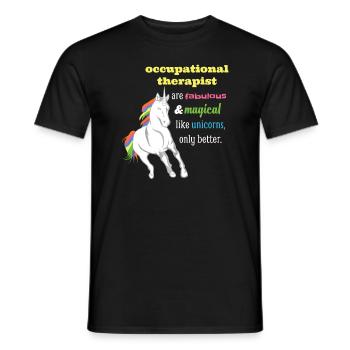 Ergothérapeute - T-shirt homme - noir - Devant - AI Model Male 178 light (178cm)