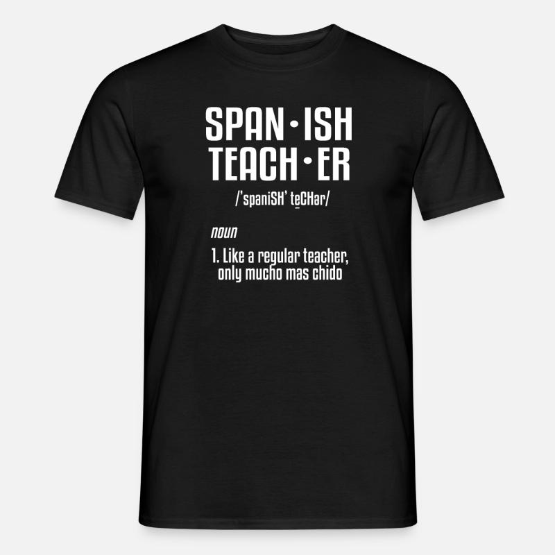 Spanischlehrer-Definition - Männer T-Shirt - Schwarz