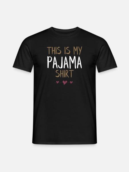 Dies ist mein Pyjama-Shirt - Männer T-Shirt - Schwarz