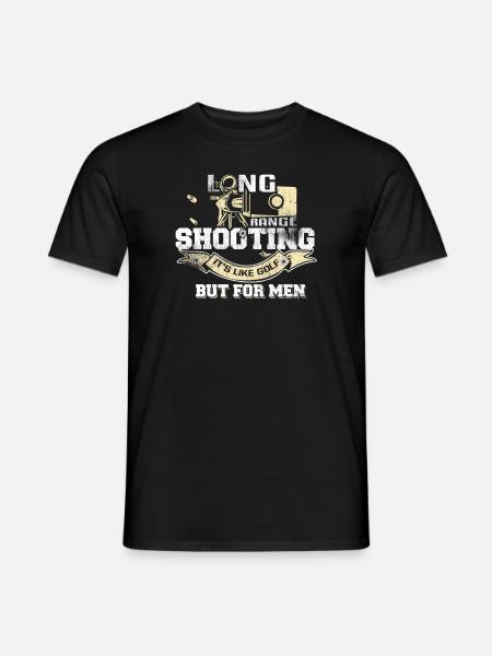 Long Range Shooting - Men's T-Shirt - black