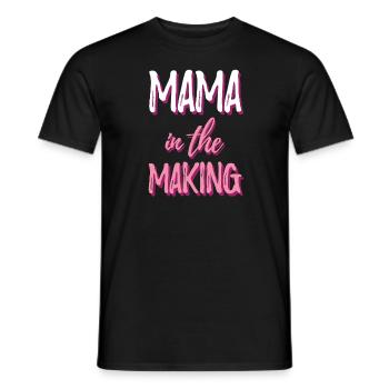 Maman en devenir - T-shirt homme - noir - Devant - AI Model Male 178 light (178cm)