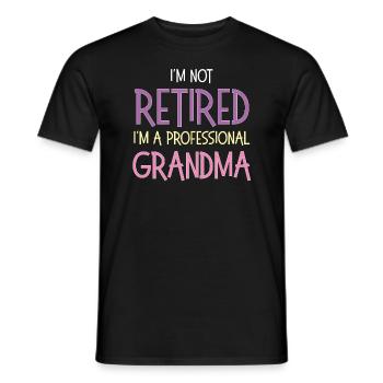 I'm Not Retired - Men's T-Shirt - black - Front - AI Model Male 178 light (178cm)
