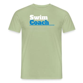 Schwimmtrainer Definition Trainer Wassersportlehrer - Männer T-Shirt - Sage - Vorne - AI Model Male 178 light (178cm)