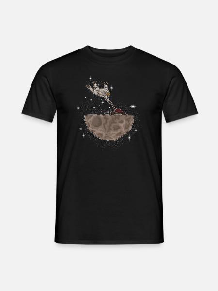 Astronaut Lawn Mower - Men's T-Shirt - black
