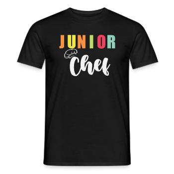 Junior Chef - T-shirt homme - noir - Devant - AI Model Male 178 light (178cm)