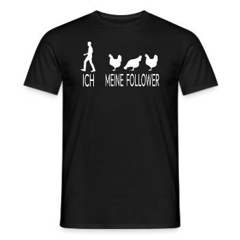 Ich Meine Follower Landwirt Bauer Hühnerhalter - Männer T-Shirt - Schwarz - Vorne - AI Model Male 178 light (178cm)