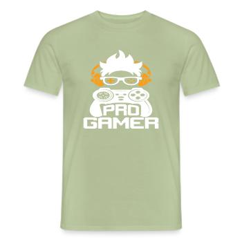 Pro Gamer - Men's T-Shirt - sage - Front - AI Model Male 178 light (178cm)