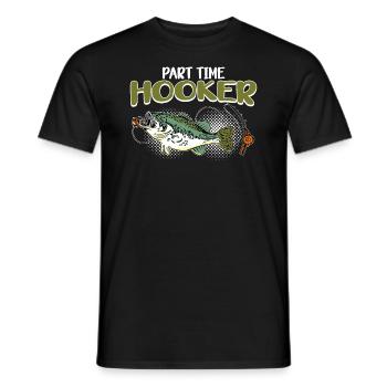 Pêcheur pêcheur idée cadeau pêcheur pêche humour - T-shirt homme - noir - Devant - AI Model Male 178 light (178cm)